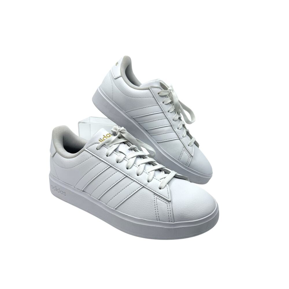 adidas Grand Court 2.0 Women's 8 White Gold Sneakers